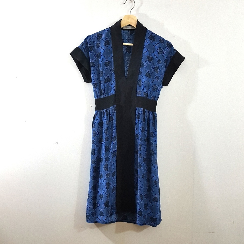 《Geren Ford》 100% silk Kimono style dress S